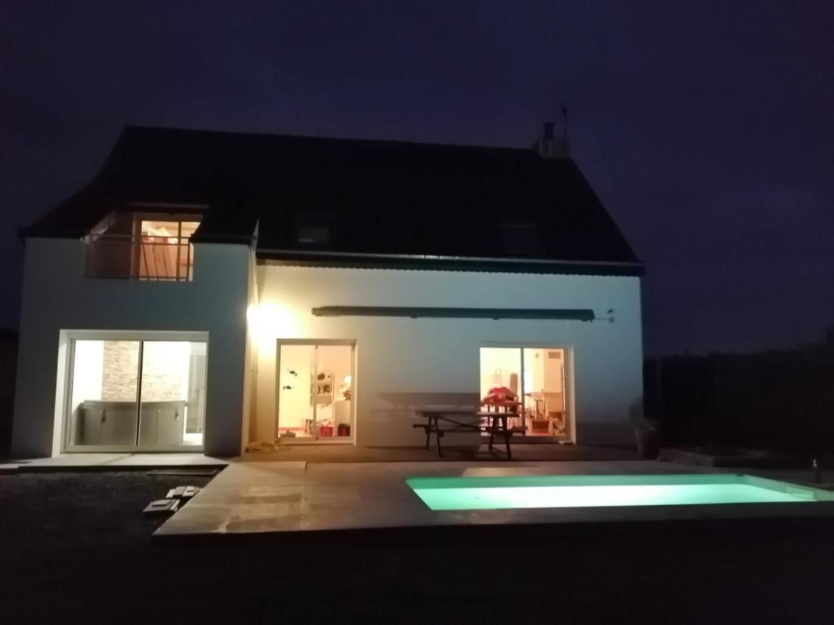 Villa Bord De Mer Avec Piscine Et Jacuzzi Penestin Bagian luar foto